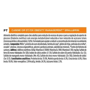 PURINA® PRO PLAN® VETERINARY DIETS OM St/Ox Obesity Management™ Small&Mini