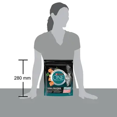PURINA® ONE® High Protein Rico em Salmão