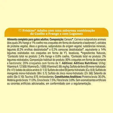 FRISKIES Coelho e Frango - Gato Seco