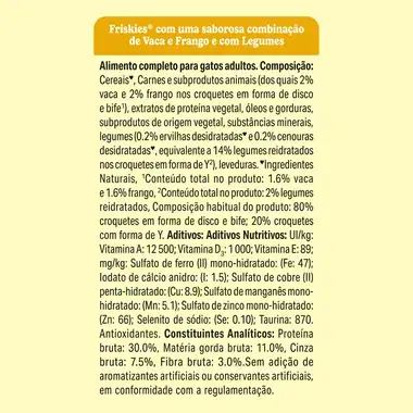 FRISKIES Vaca e Frango - Gato Seco