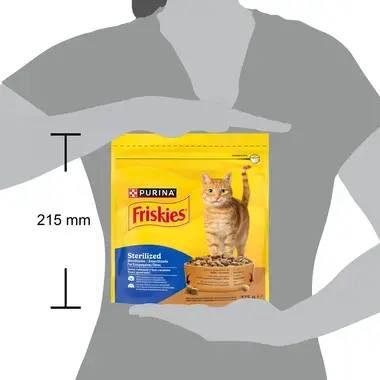 FRISKIES Esterilizado Frango e Peru - Gato Seco