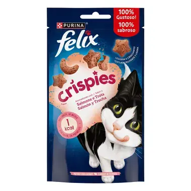  Felix Crispies Snacks Aromatizado com Salmão e Truta