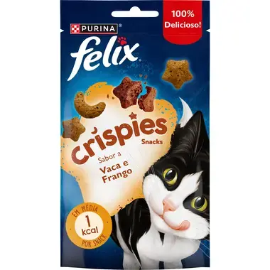 Felix Crispies Aromatizado com Vaca e Frango