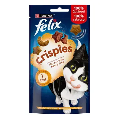 Felix Crispies Aromatizado com Vaca e Frango
