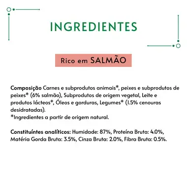 GOURMET Nature's Creations Snack Puré Com Salmão e uma pitada de Cenoura