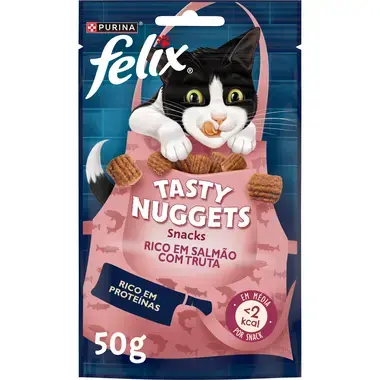 FELIX® Tasty Nuggets Rico em Salmão com Truta