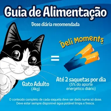 FELIX® Deli Moments™ snacks líquidos saborosos para gatos com frango saquetas 4x10g