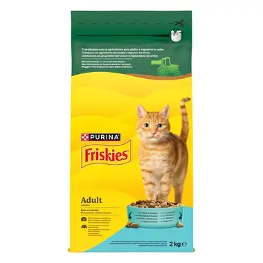 FRISKIES Esterilizado Salmão - Gato Seco
