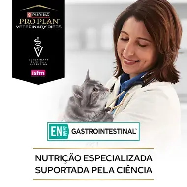 PRO PLAN VETERINARY DIETS Feline EN St/Ox Gastrointestinal Saquetas com Salmão