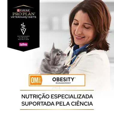 PRO PLAN VETERINARY DIETS Feline OM St/Ox Obesity Management Saquetas com Frango