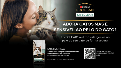 Satisfeito ou reembolsado Pro Plan LiveClear