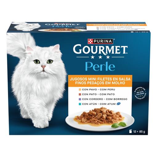 GOURMETTM Perle Finos Pedaços em Molho - Peru, Atum, Pato, Borrego