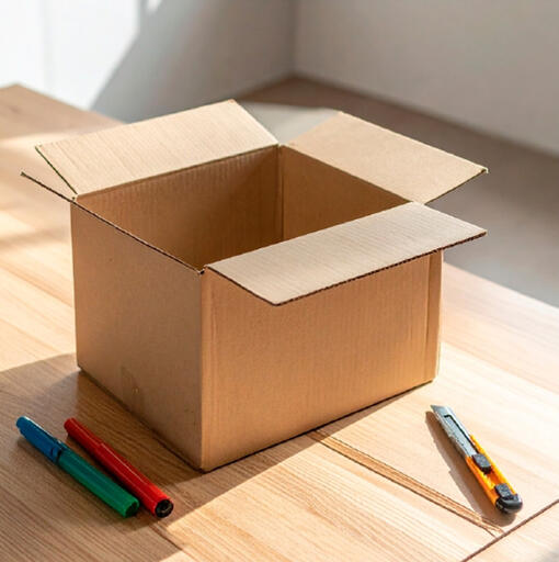 Casinha de brincar em cartão: Materiais