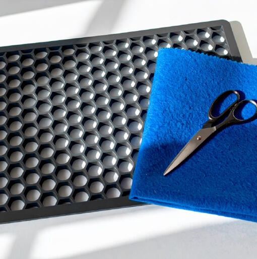 Tapete farejador: Materiais